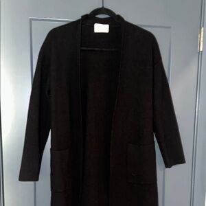 Aritzia wilfred Black Open-Front Coat